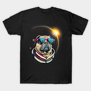 Pug Dog America 2024 Solar Eclipse Totality Accessories T-Shirt